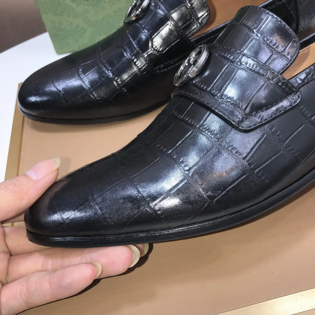 Men's shoes 💰580💰[GUCCI—Gucci] The latest high-end version of Gucci. Official website new model. Available at the same time at counters, the uppers are made of original cowhide imported from Italy/matched with the original special material splicing design concept; "highlight, high-end, grade, extravagance" and exquisite workmanship (original mesh fabric) sole: original factory special outsole size (38-45) (custom-made 45 non-returnable)